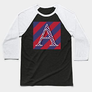 Old Glory Letter A Baseball T-Shirt